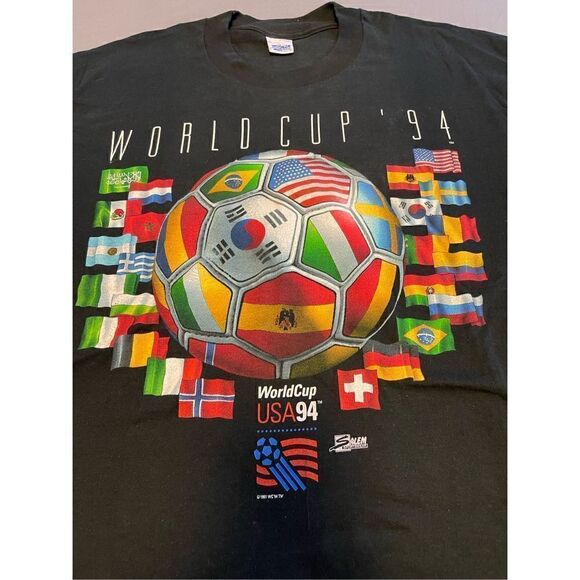 World Cup USA Size XL 1994 Salem Sportswear T Shirt Vintage Soccer Futbol Men - Picture 5 of 7